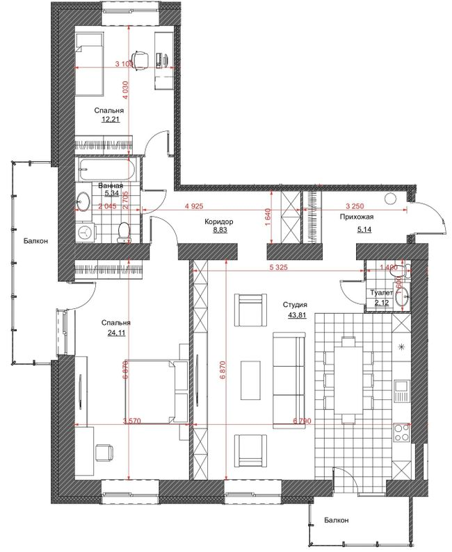 3-кімнатна 115 м² в ЖК Oasis від 19 800 грн/м², м. Кременчук