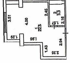 1-кімнатна 25.5 м² в ЖК Муромець від 30 400 грн/м², Харків