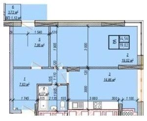 1-кімнатна 54.56 м² в ЖК Свобода від 17 000 грн/м², Хмельницький