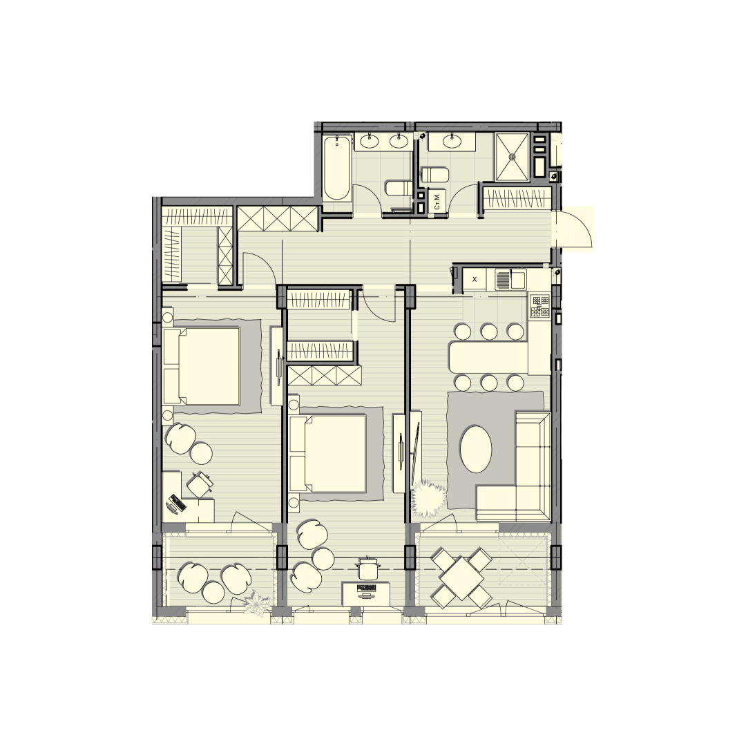 2-кімнатна 103.3 м² в ЖК Luxberry lakes & forest від 32 550 грн/м², смт Козин