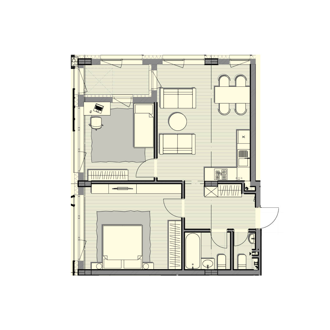 2-кімнатна 67.8 м² в ЖК Luxberry lakes & forest від 32 550 грн/м², смт Козин