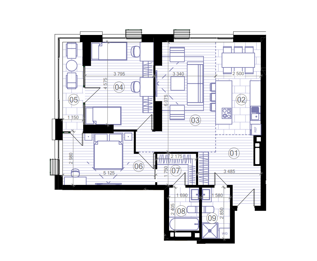 3-кімнатна 91.67 м² в ЖК Creator City від 51 394 грн/м², Київ