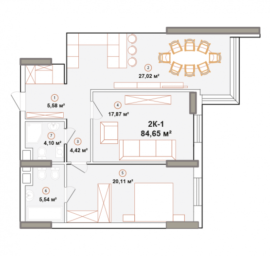 2-комнатная 84.19 м² в ЖК Edelweiss House от 53 192 грн/м², Киев
