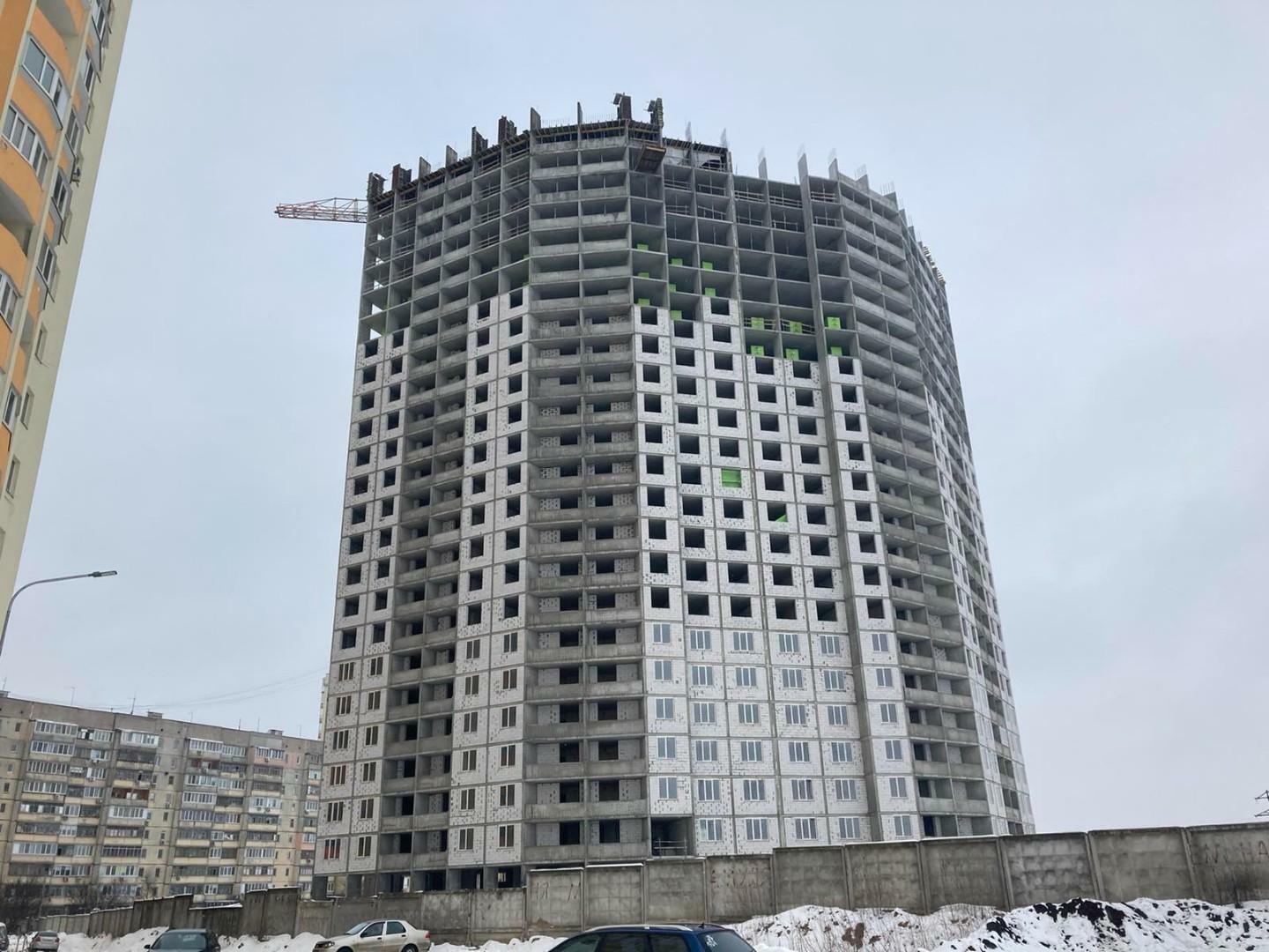 Хід будівництва ЖК Олімпійський, січ, 2021 рік
