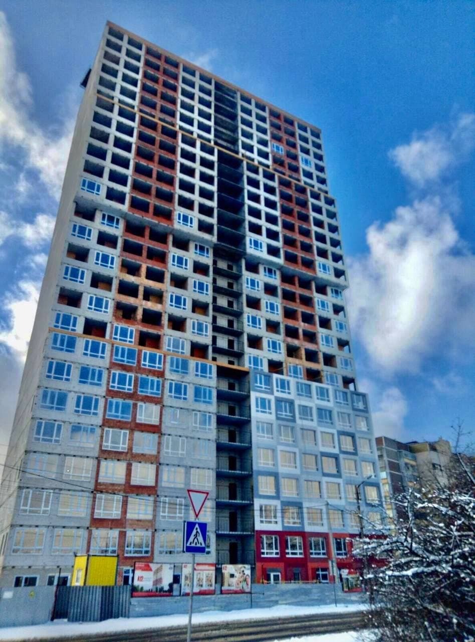 Хід будівництва ЖК А12 на Олімпійській, січ, 2021 рік