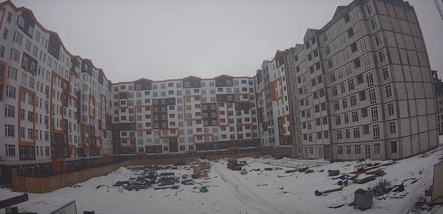 Ход строительства ЖК Orange Park, фев, 2021 год