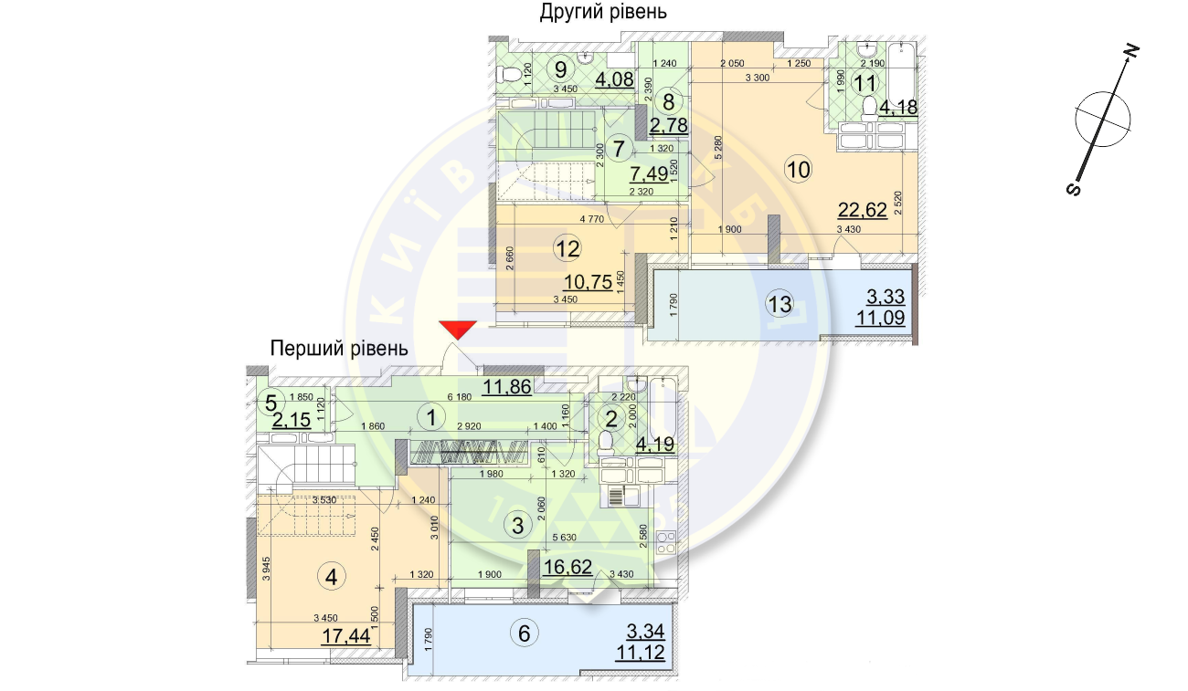 Дворівнева 106.65 м² в ЖК FREEDOM від 27 160 грн/м², Київ