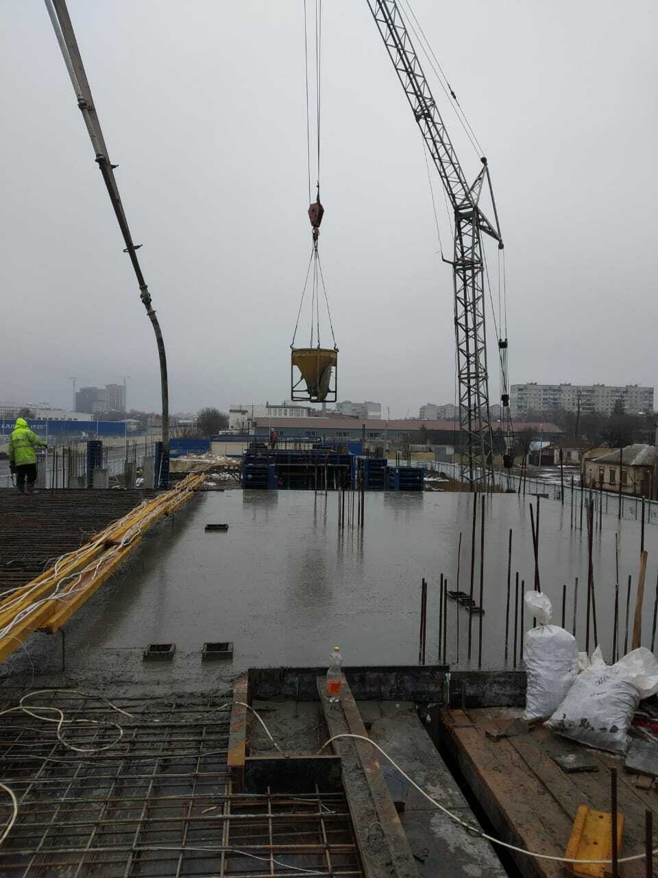 Хід будівництва ЖК Спортивний, лют, 2021 рік