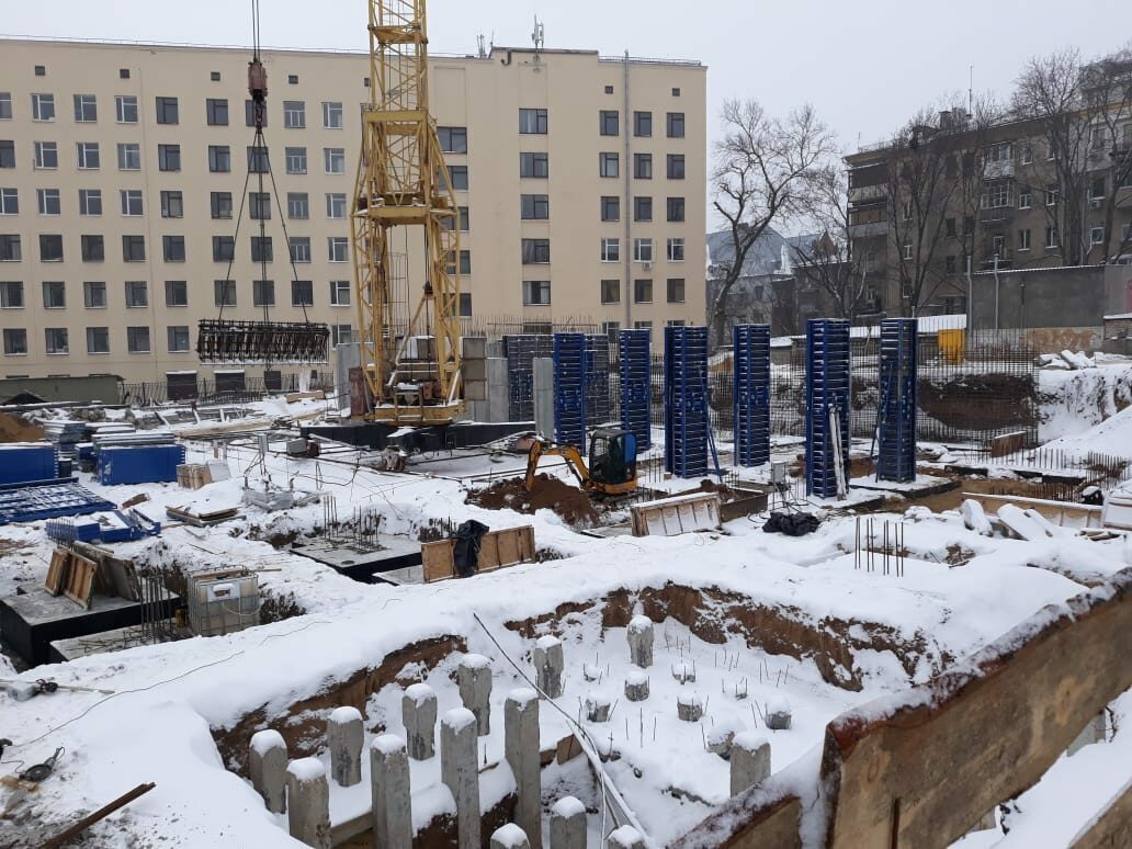 Ход строительства ЖК Брюссель, янв, 2021 год