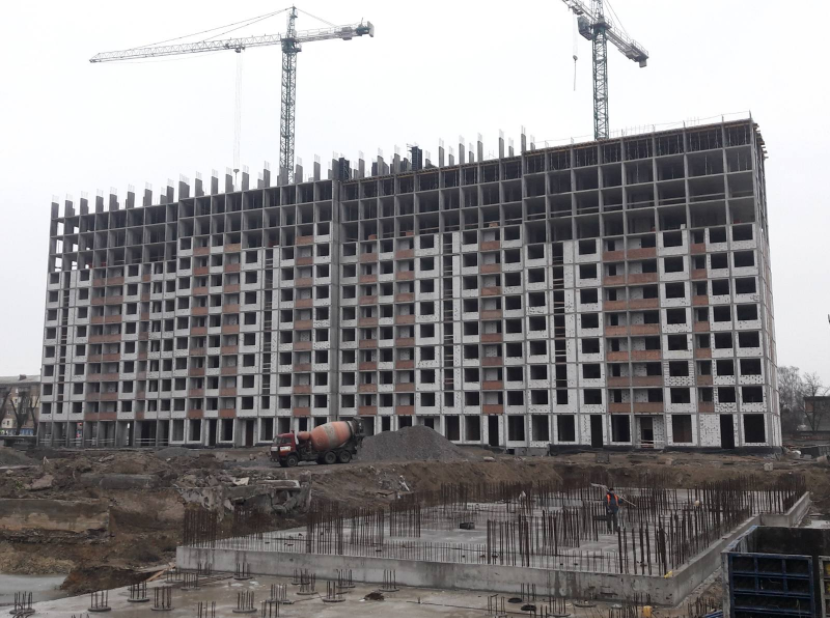 Ход строительства ЖК Отрада, фев, 2021 год