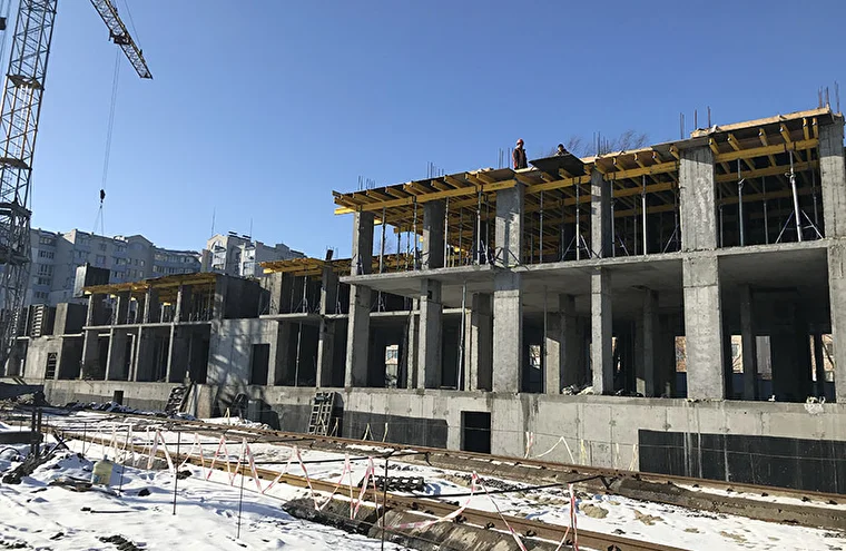 Хід будівництва ЖК Verba, січ, 2021 рік
