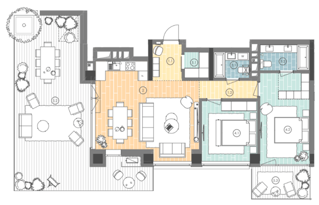 2-кімнатна 100.9 м² в ЖК UNIT.Home від 64 450 грн/м², Київ