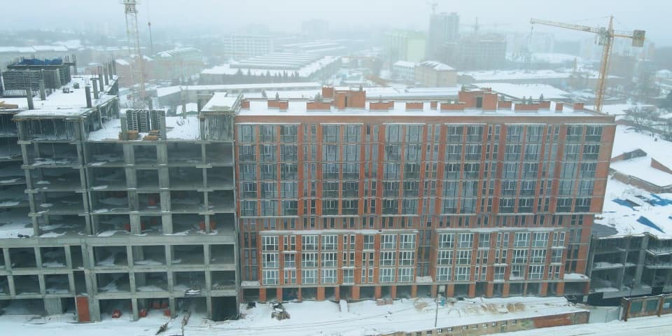 Ход строительства ЖК Washington City, фев, 2021 год