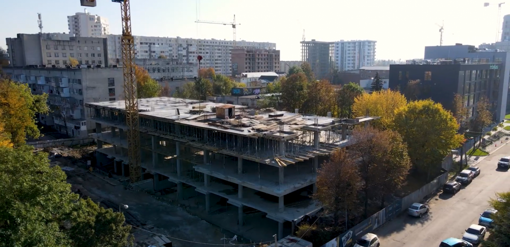 Ход строительства Апарт-комплекс Kristal Plaza, окт, 2020 год