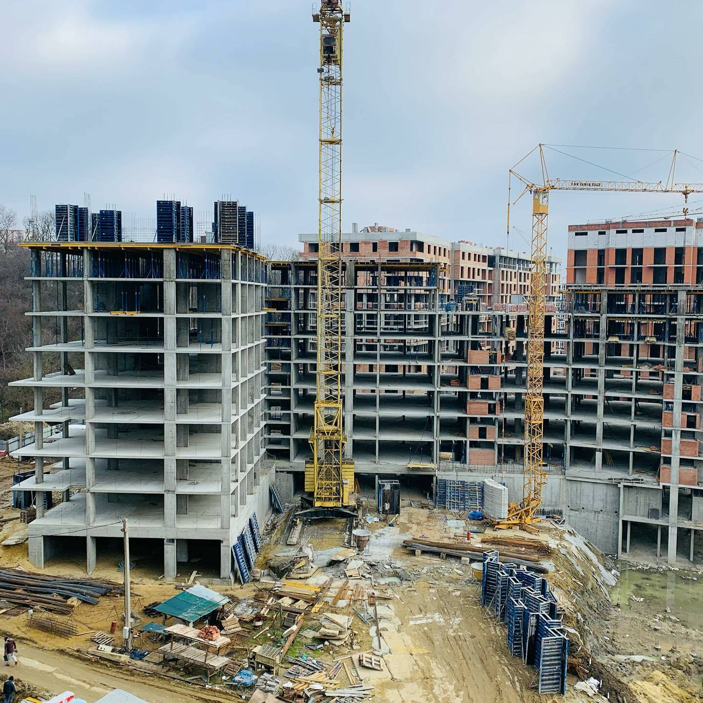 Ход строительства ЖК Малоголосківські пагорби, дек, 2020 год