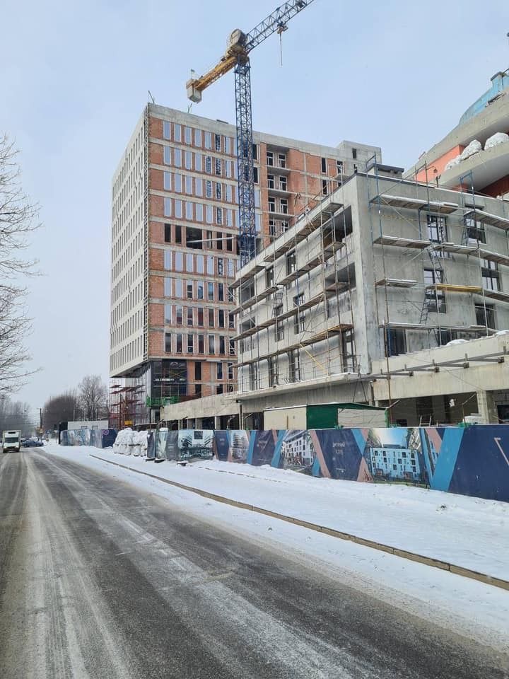 Ход строительства ЖК Viking Park, янв, 2021 год