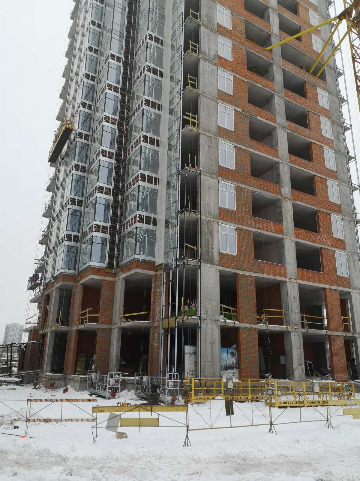 Ход строительства ЖК RiverStone, фев, 2021 год