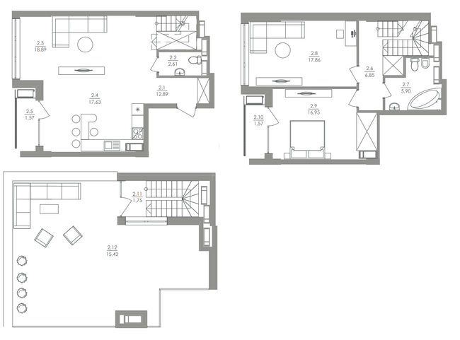 Двухуровневая 119.9 м² в ЖК Greenville на Печерске от 42 950 грн/м², Киев