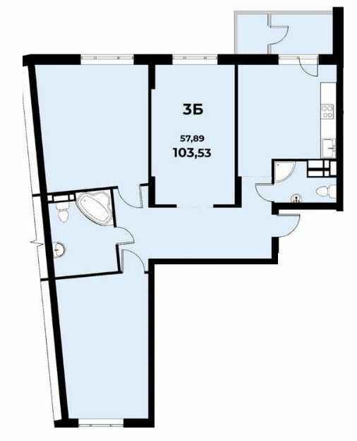 3-кімнатна 103.53 м² в ЖК Navigator від 22 500 грн/м², Київ