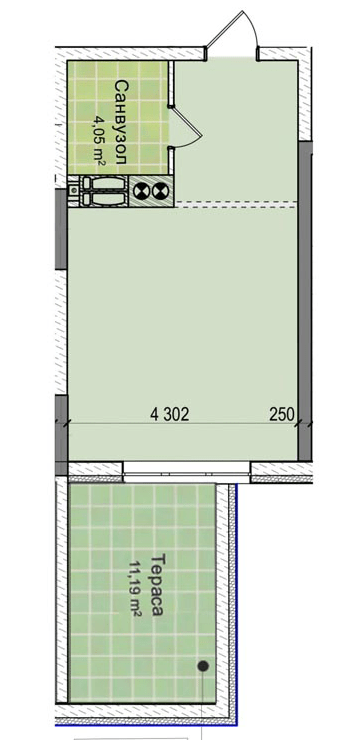 1-комнатная 33.79 м² в ЖК Ривьера от 27 000 грн/м², Киев