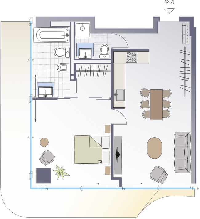 1-кімнатна 74.83 м² в ЖК Signature від 112 500 грн/м², Київ