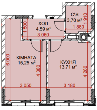 1-кімнатна 37.25 м² в ЖК Riverside від 23 850 грн/м², с. Погреби