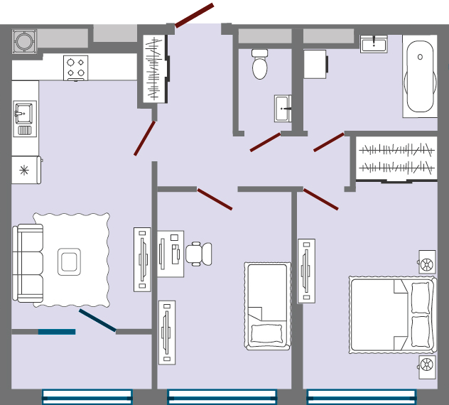 2-комнатная 66.94 м² в ЖК Greenville Park Lviv от 25 050 грн/м², Львов