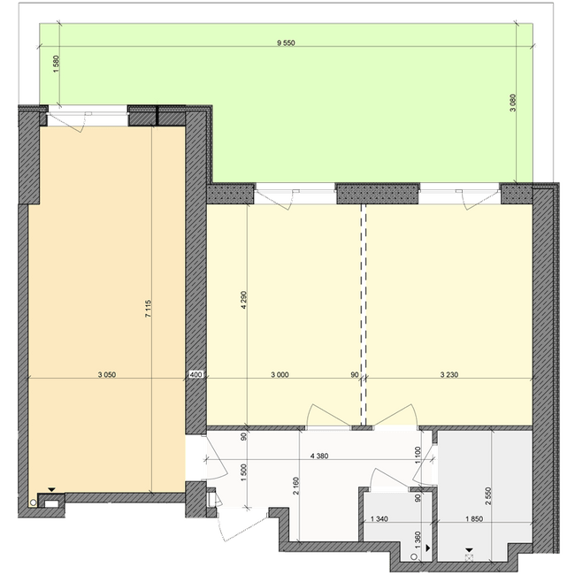 2-кімнатна 61.1 м² в ЖК Столичний від 18 000 грн/м², м. Васильків