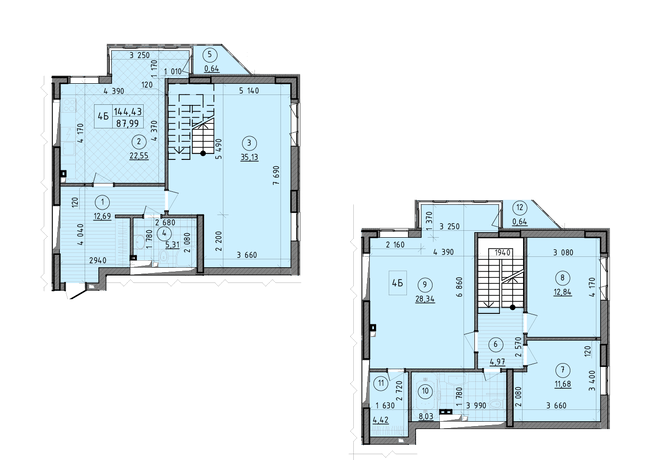 Двухуровневая 144.43 м² в ЖК Зенит от 25 000 грн/м², г. Вышгород