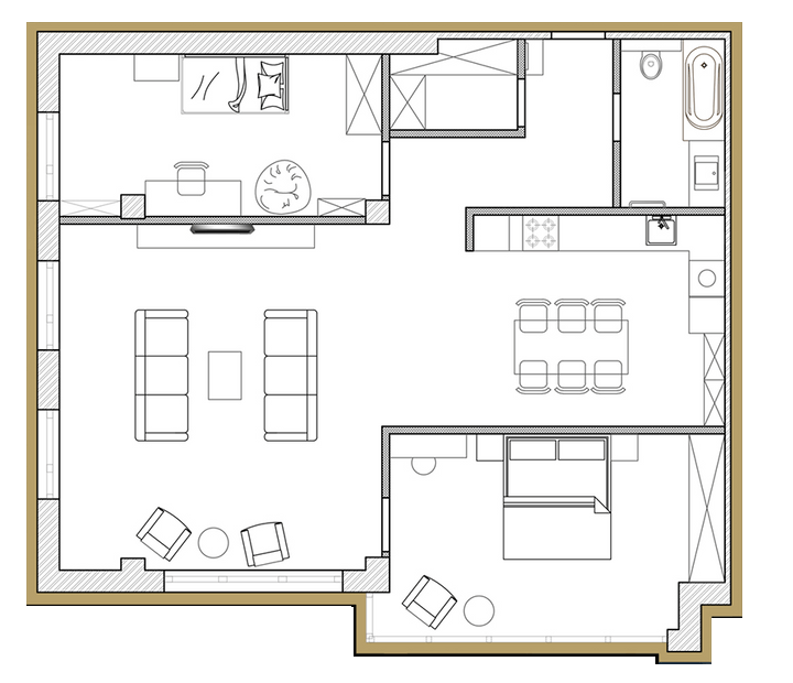 2-комнатная 105.18 м² в ЖК Premier Park от 41 250 грн/м², Днепр
