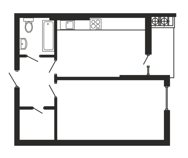 1-комнатная 50.92 м² в ЖК Национальный от 33 750 грн/м², Львов