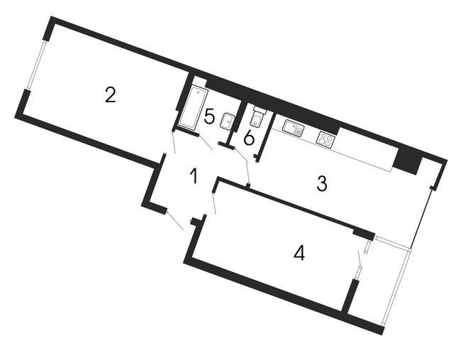2-комнатная 74.94 м² в ЖК Национальный от 31 050 грн/м², Львов
