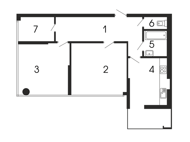 2-комнатная 79.69 м² в ЖК Национальный от 31 050 грн/м², Львов