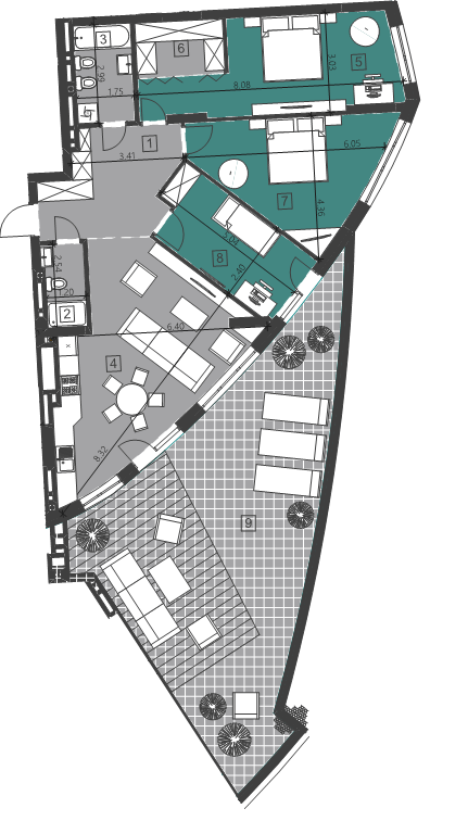 3-кімнатна 119.28 м² в ЖК Парус City від 21 900 грн/м², Львів