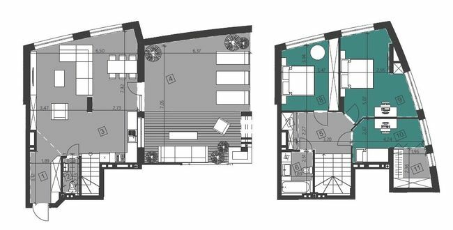 Дворівнева 126.9 м² в ЖК Парус City від 21 900 грн/м², Львів