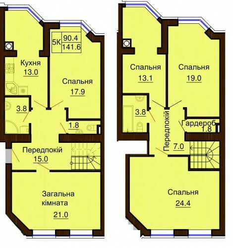 Двухуровневая 141.6 м² в ЖК София Клубный от 30 000 грн/м², с. Софиевская Борщаговка