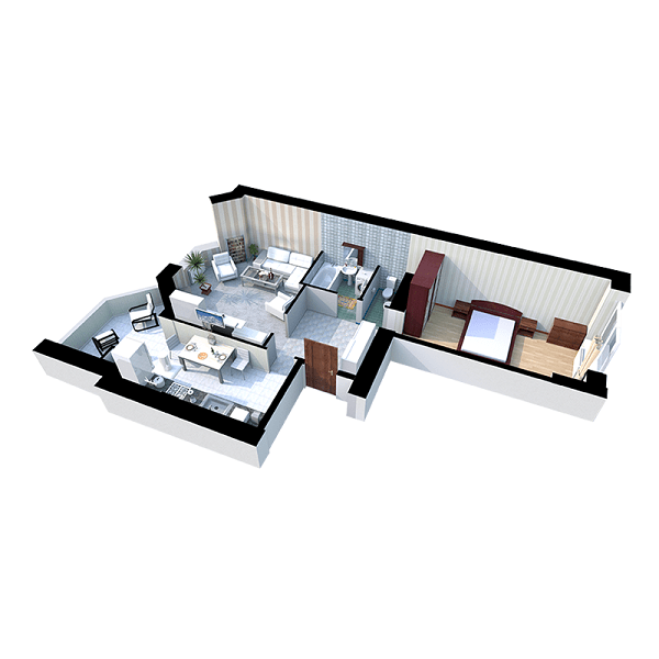 2-кімнатна 67.1 м² в ЖК Софія Резіденс від 35 000 грн/м², с. Софіївська Борщагівка