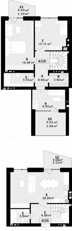 Дворівнева 100.94 м² в ЖК City Lake від 16 500 грн/м², с. Шевченкове