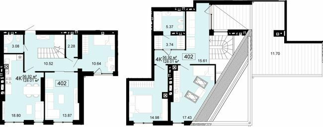 Дворівнева 128.01 м² в ЖК City Lake від 19 500 грн/м², с. Шевченкове