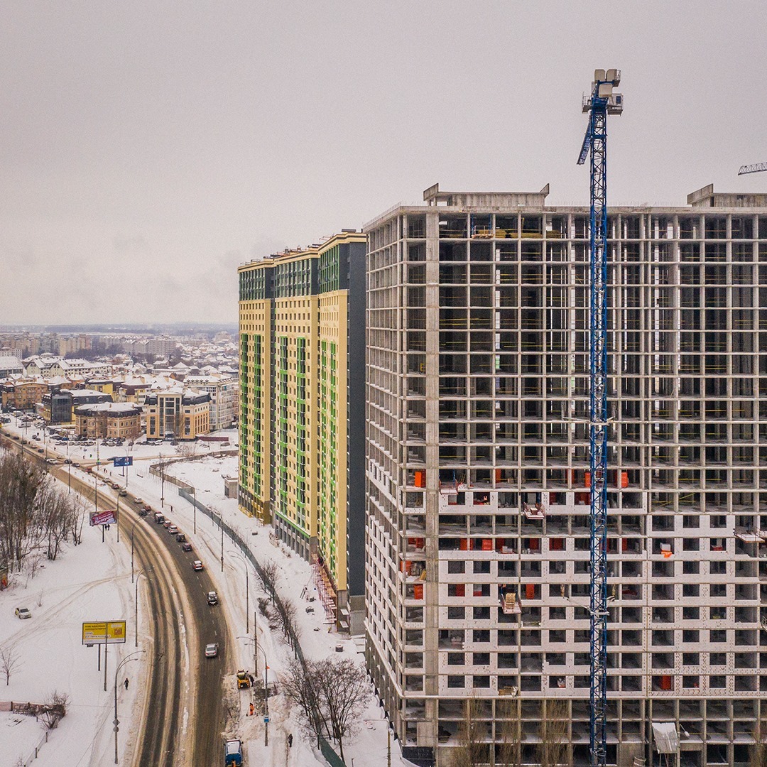 Хід будівництва ЖК LIKO-GRAD Perfect Town, лют, 2021 рік