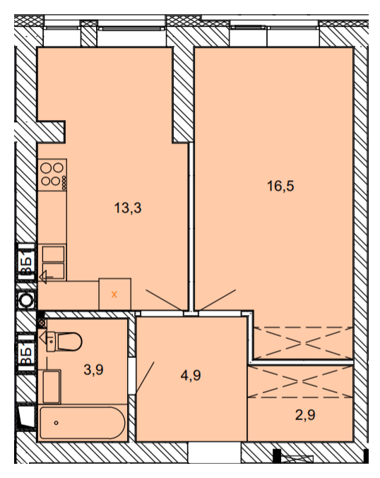 1-кімнатна 41.5 м² в ЖК Найкращий квартал від 29 450 грн/м², м. Ірпінь