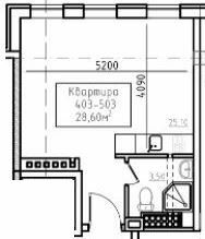 1-кімнатна 28.6 м² в ЖК City House History від 31 900 грн/м², Одеса