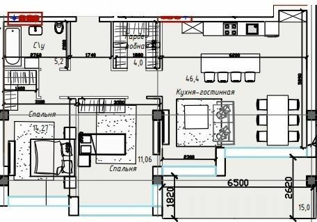 2-кімнатна 89.65 м² в ЖК ITown від 35 200 грн/м², Одеса