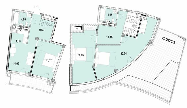 Дворівнева 144.81 м² в ЖК La Mer від 39 200 грн/м², Одеса