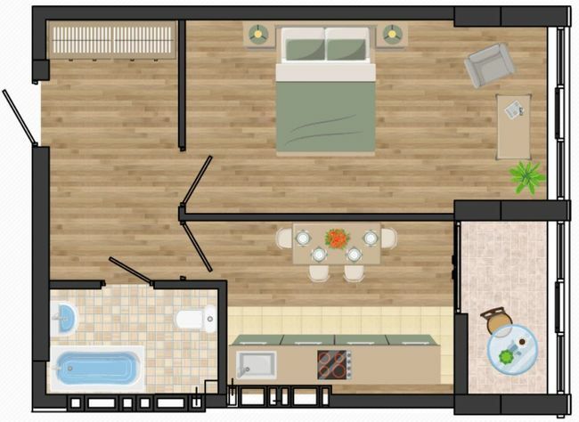 1-кімнатна 40.5 м² в ЖК Золота Ера від 20 650 грн/м², с. Крижанівка