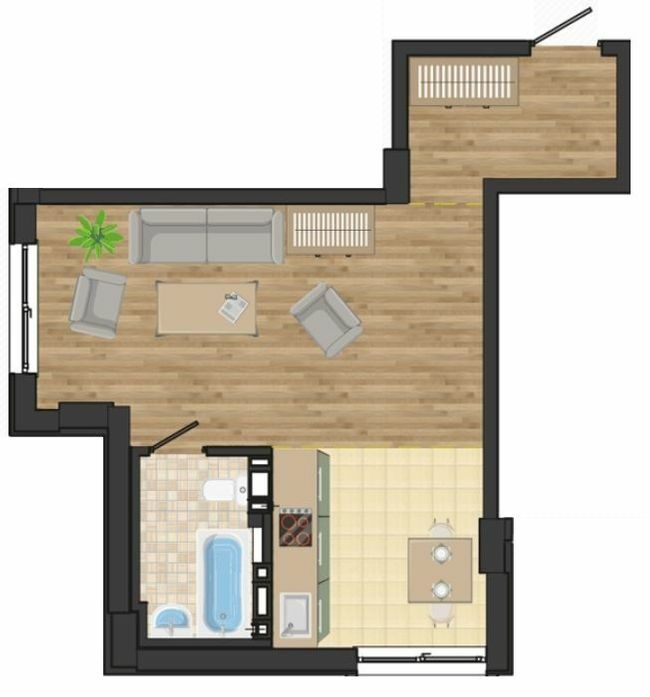 1-кімнатна 37.5 м² в ЖК Золота Ера від 20 650 грн/м², с. Крижанівка