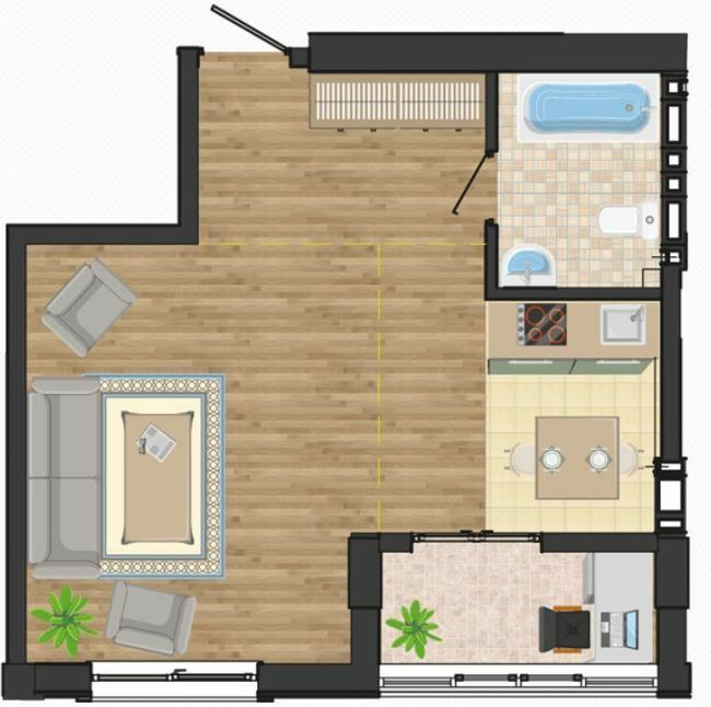 1-кімнатна 39.3 м² в ЖК Золота Ера від 20 650 грн/м², с. Крижанівка