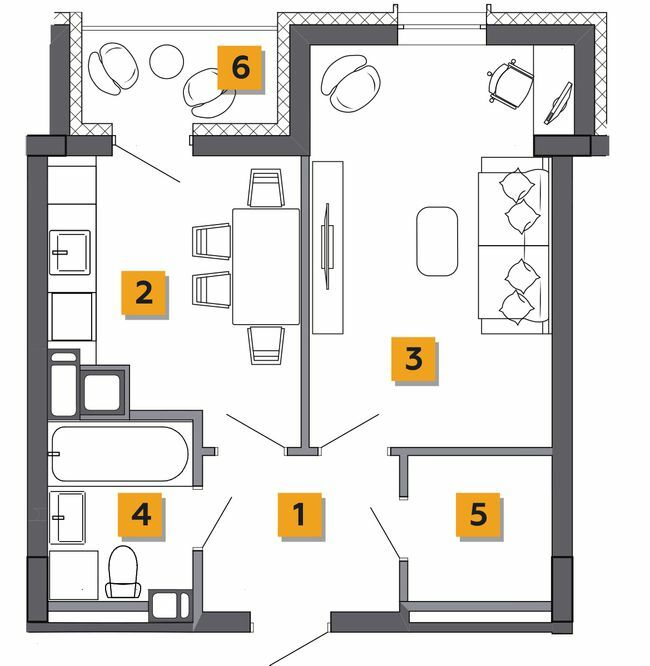1-кімнатна 38.58 м² в ЖК Basa city від 19 800 грн/м², с. Ходосівка
