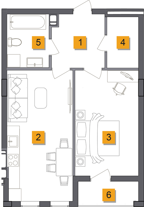 1-кімнатна 50.72 м² в ЖК Basa city від 26 000 грн/м², с. Ходосівка