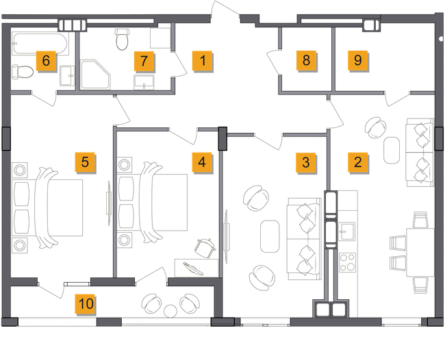 3-кімнатна 99.67 м² в ЖК Basa city від 21 600 грн/м², с. Ходосівка